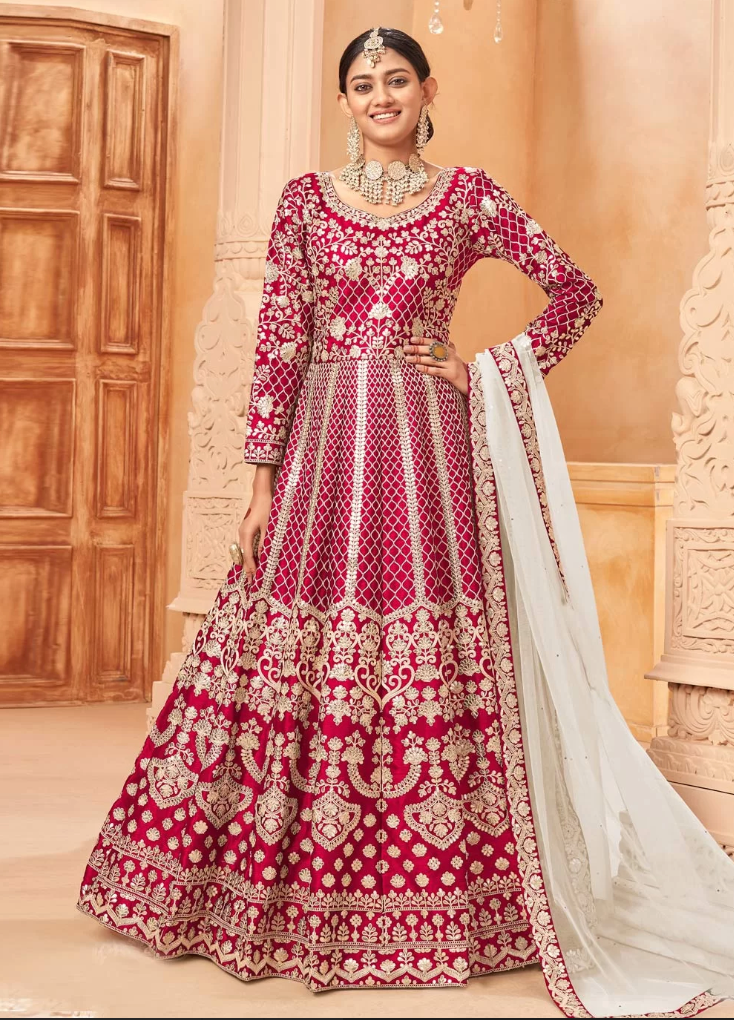 Bridal anarkali store gown