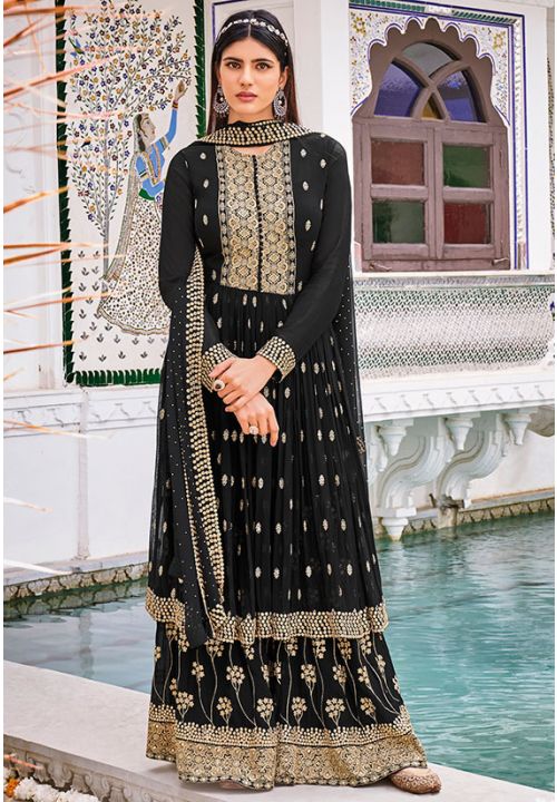 Black hotsell palazzo suit