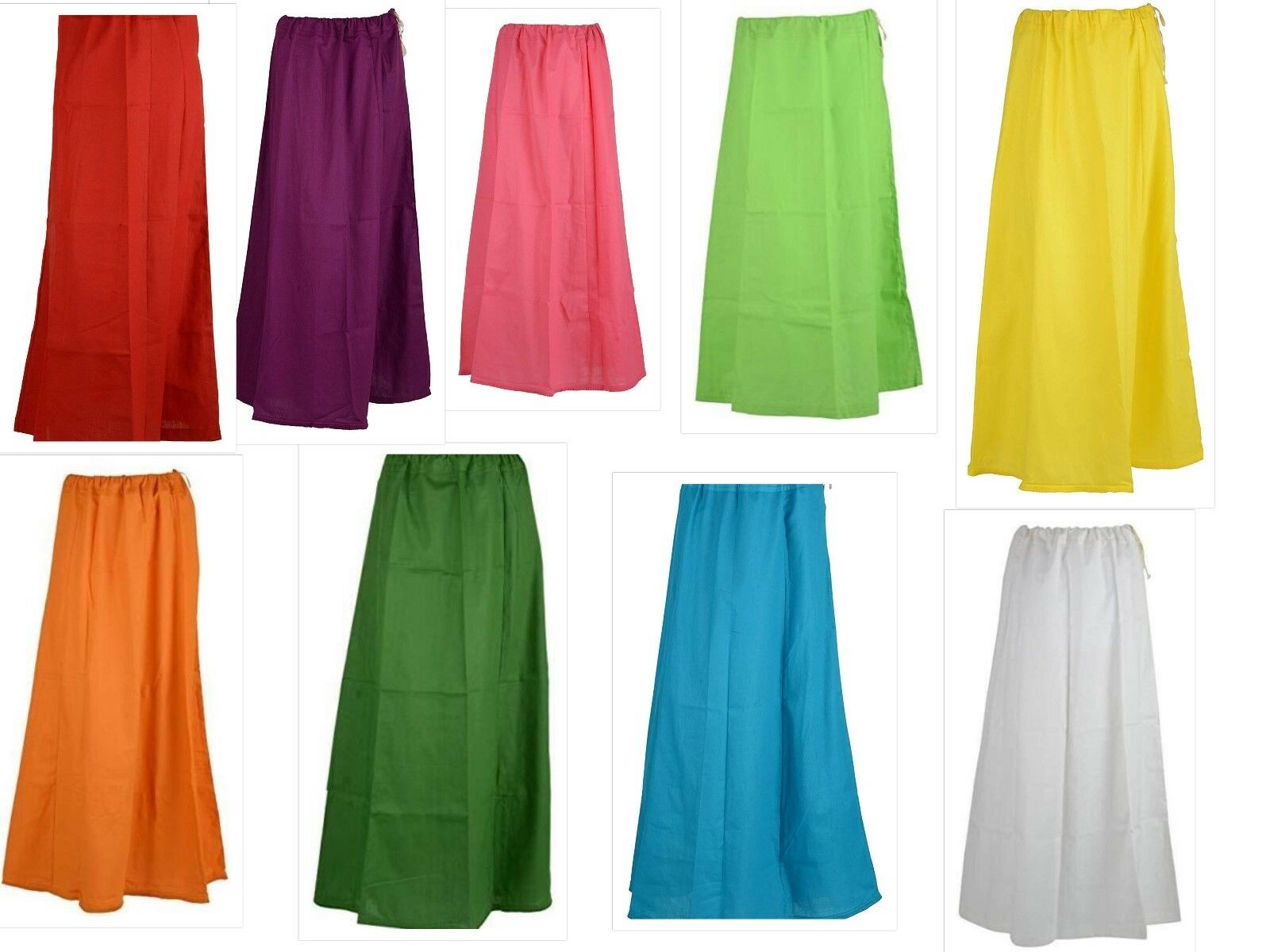 Cotton All Colors Saree Inner Petticoat, Shapewear, Skirts for Women S –  Siya Fashions
