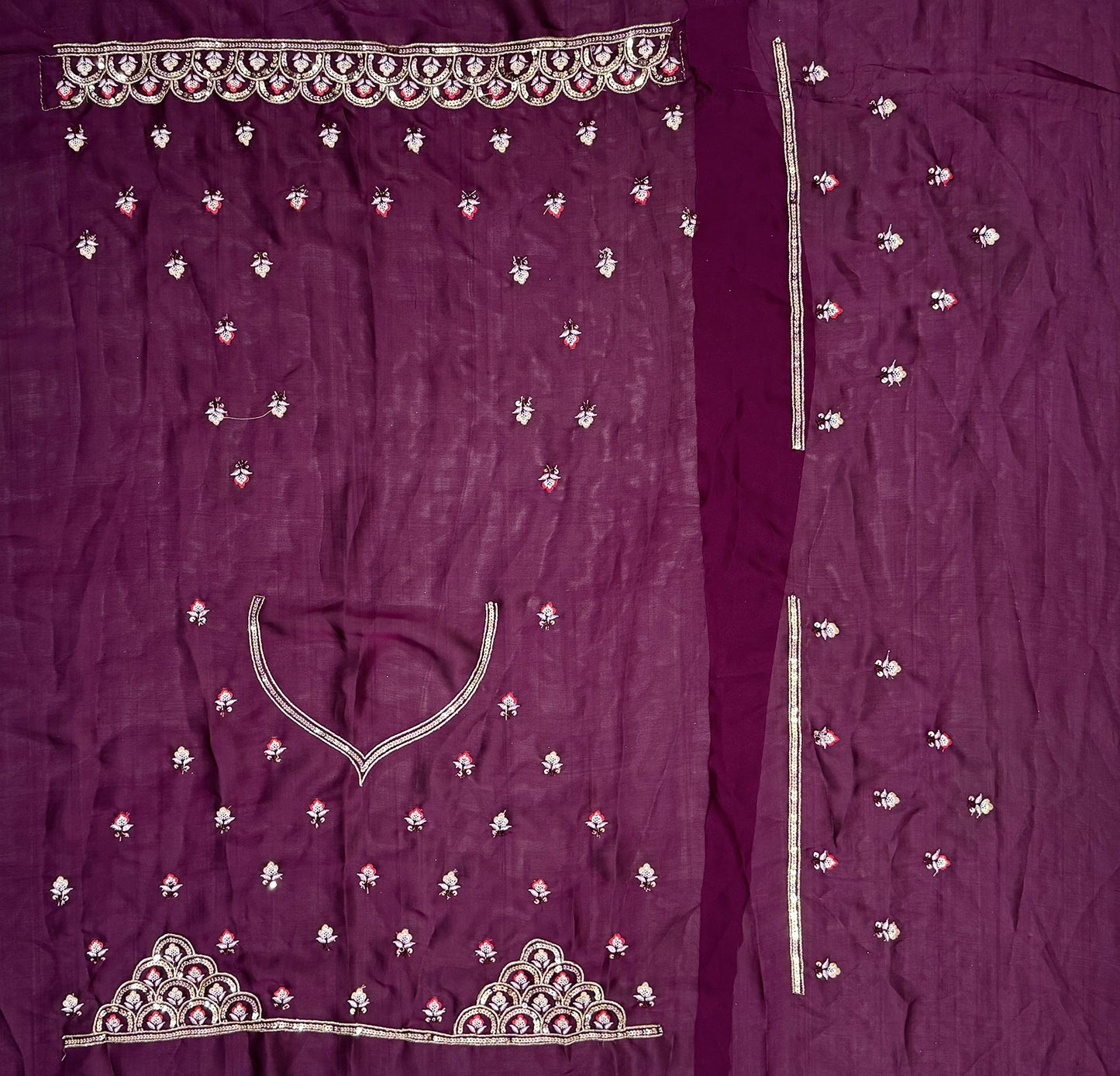 Purple  Silk Designer Lehenga Choli For Engagement SFANJ2940