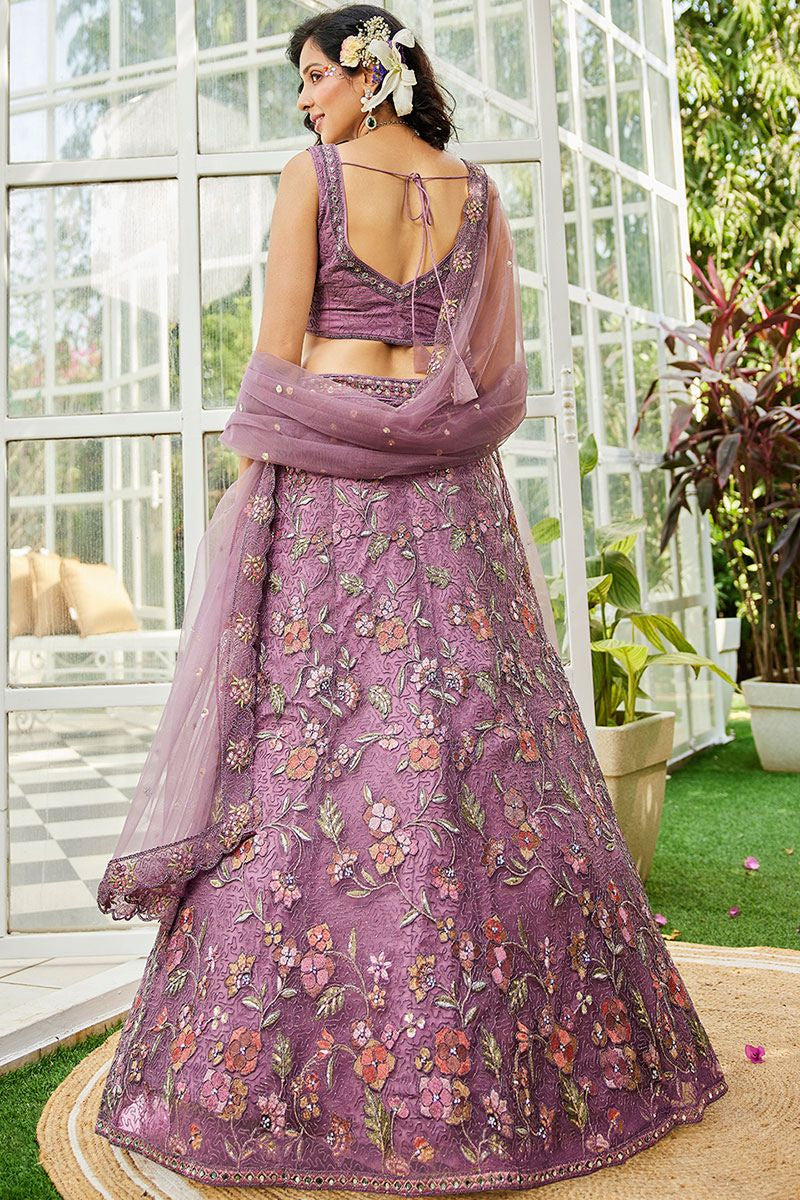 Pink Net Designer Lehenga Choli For Wedding Party SFPRF228211