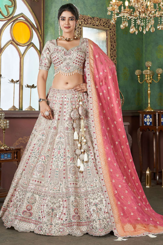 White Party Silk Heavy Designer Lehenga Choli SFRELS3504R