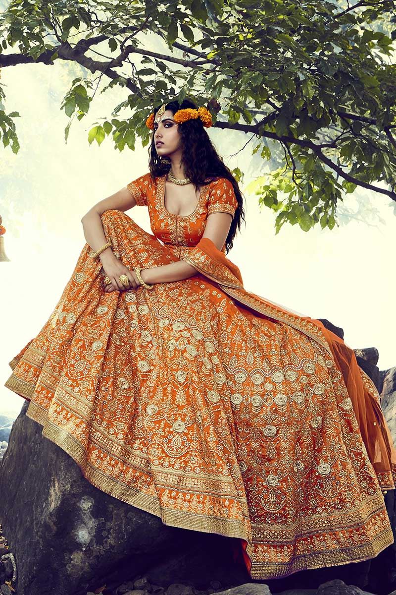 Contemporary Rajasthani-Inspired Bridal Lehenga – Bhasin Bros