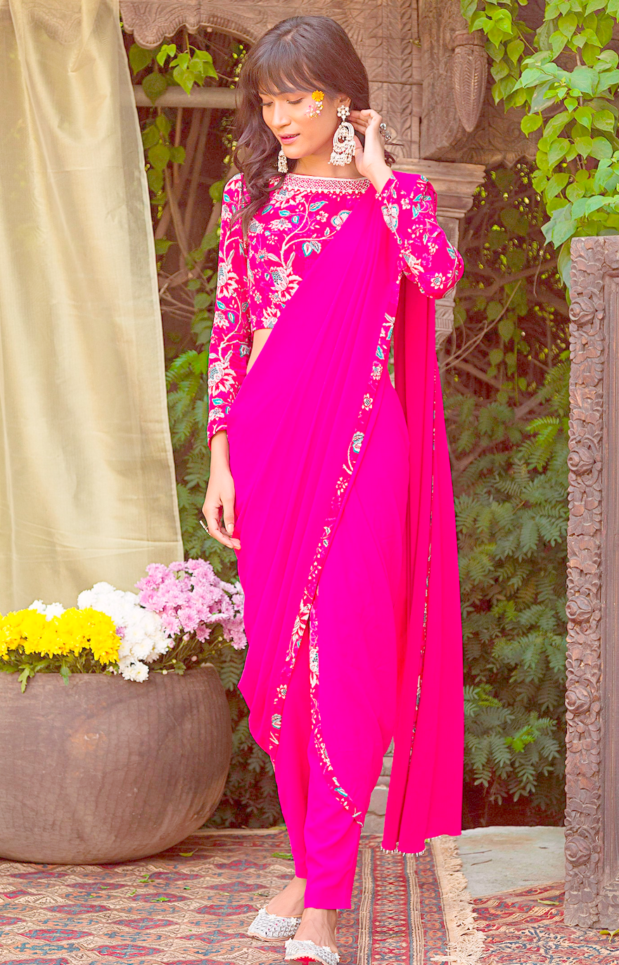Lavanya The Label Ready Made Embellished Saree - Absolutely Desi