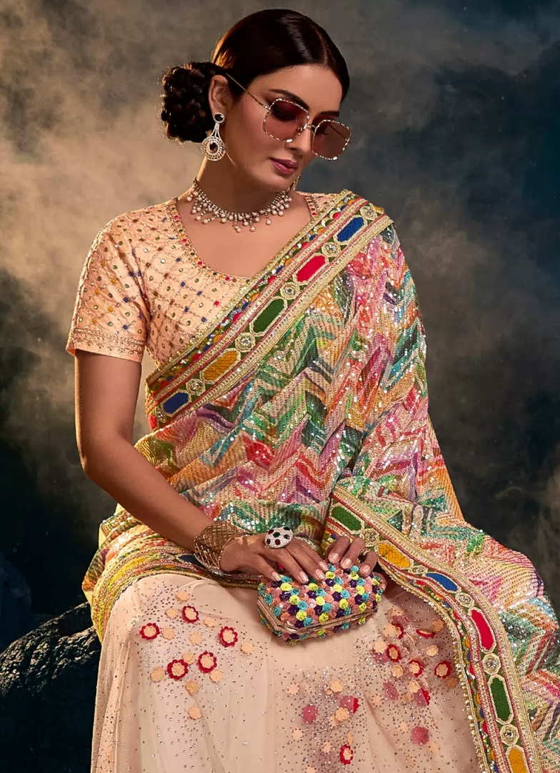 Festive, Party Wear, Reception Green, Pink and Majenta color Banarasi Silk  fabric Lehenga : 1895320