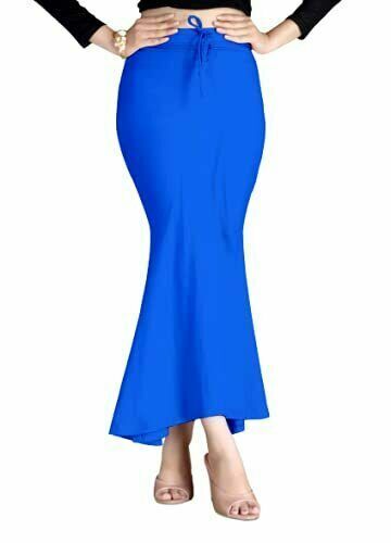 eloria Navy Blue Cotton Blended Shape Wear for Saree Petticoat Skirts for  Women Flare Saree Shapewear