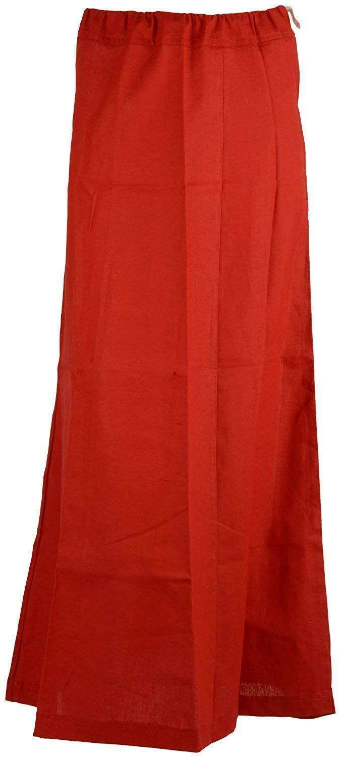 Red Cotton Saree Inner Petticoat, Shapewear, Skirts for Women SF4226 – Siya  Fashions